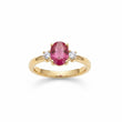 14kt Rubin ring m. 0,03 ct - 15004RU06