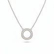 Circle of Light halskæde i 14 kt hvidguld m. 0,20ct brillanter - 36007D20