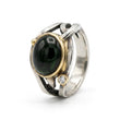 Athena sølv ring m. grøn turmalin