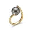 Tahiti perlering i 14 kt rødguld m. 0,02ct brillanter - 15051D02