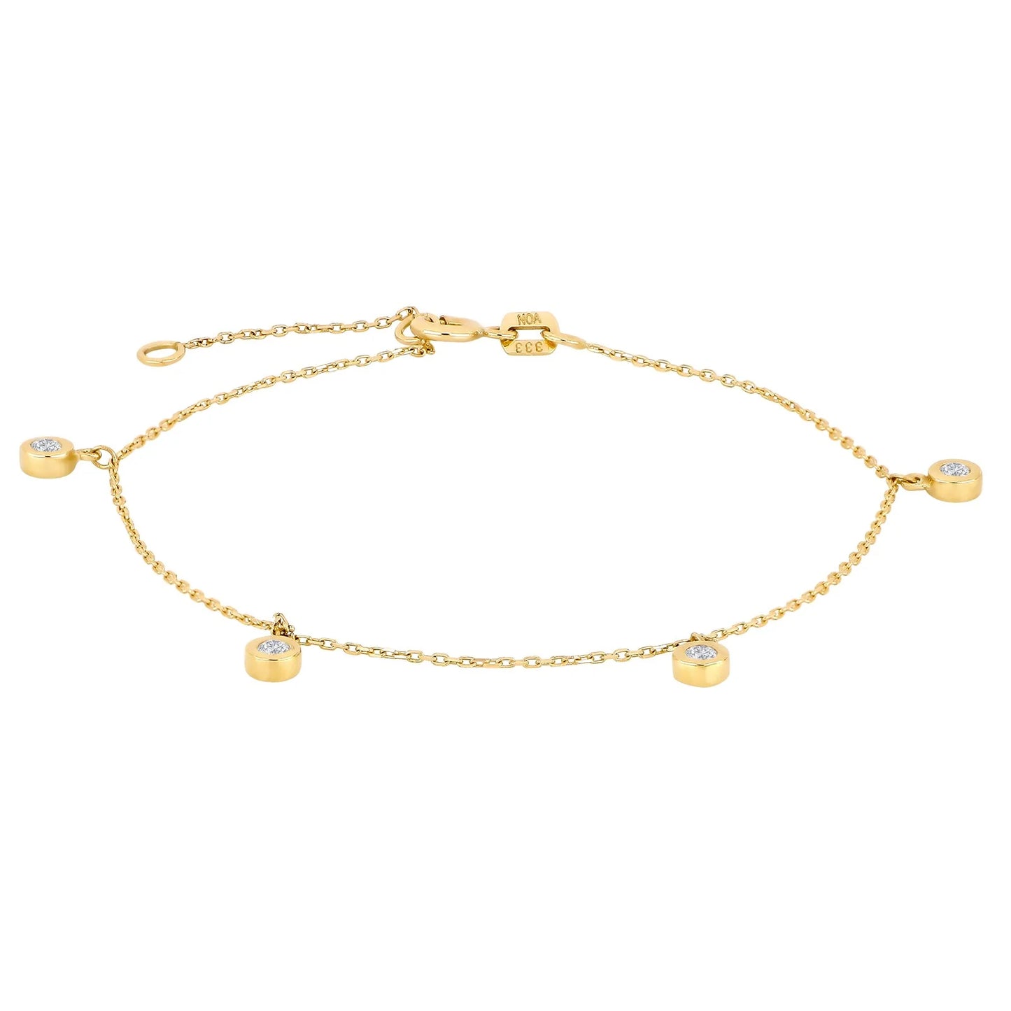 8 kt armbånd med zirkoner 80830210300