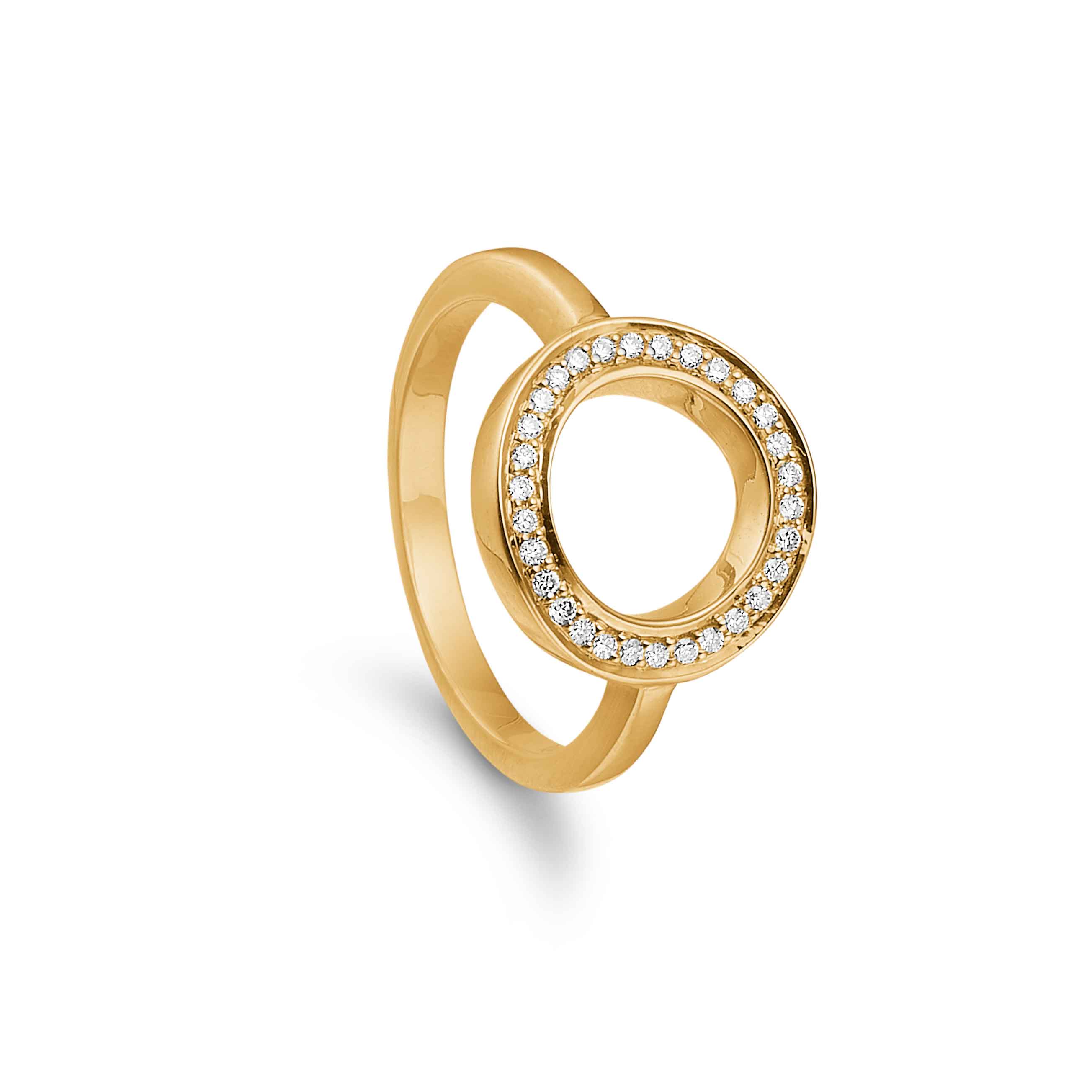 Circle of Light Ring 14kt yellow ring