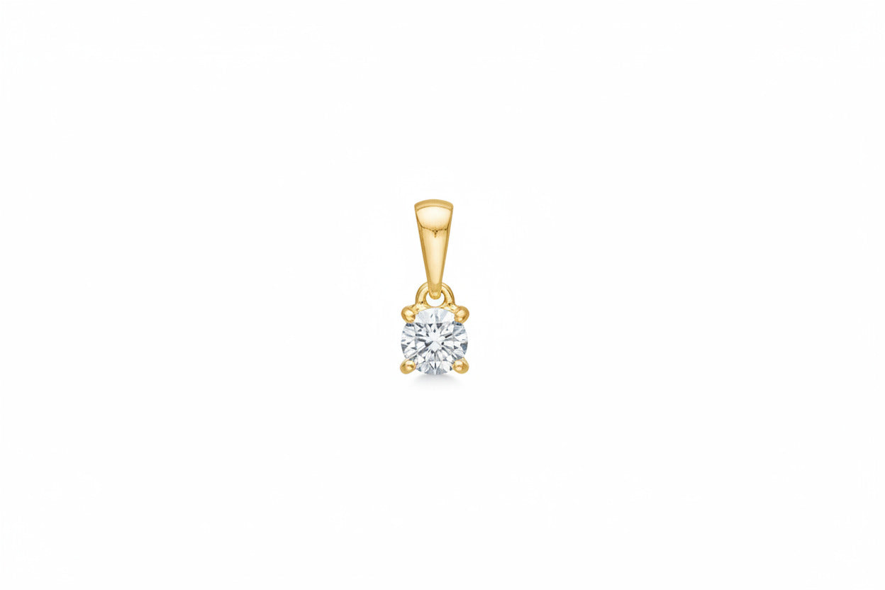 Diamant vedhæng 0,12ct brillant - 35008D12