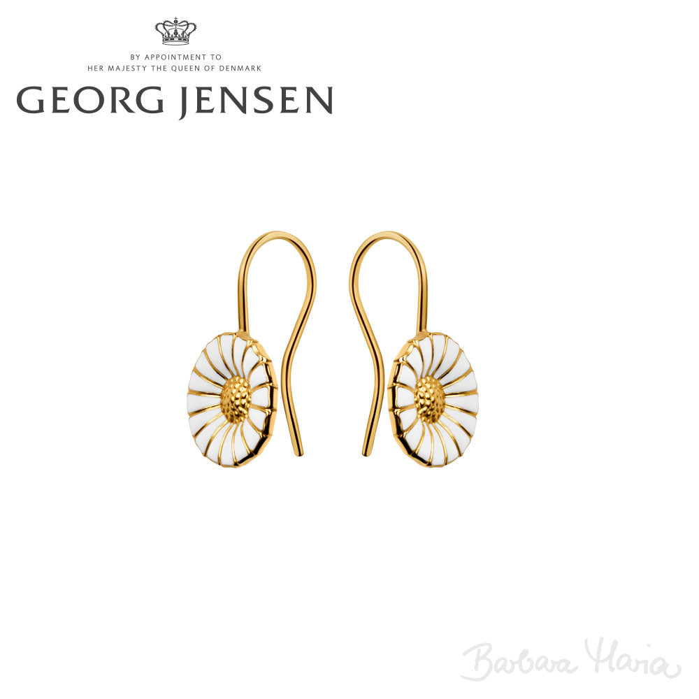 Georg Jensen Daisy ørekroge i forgyldt sterlingsølv - 3539222