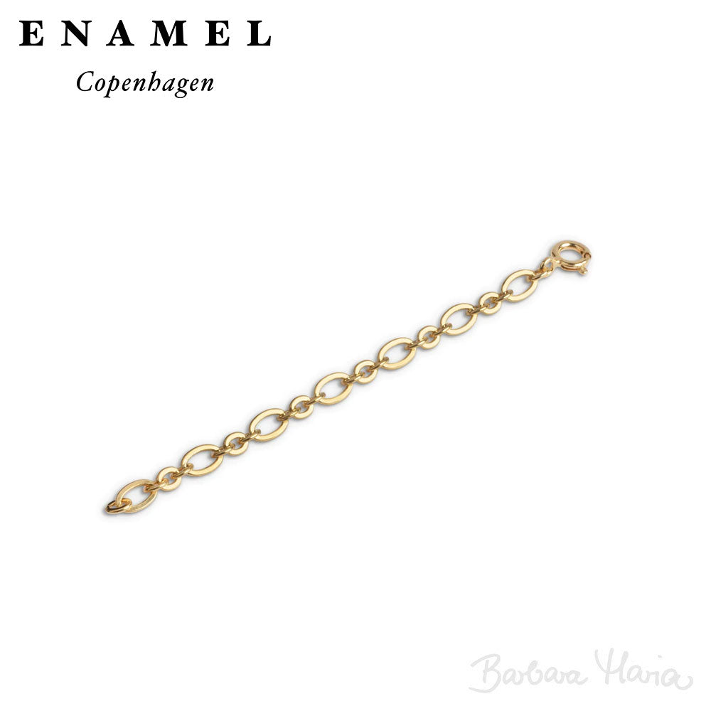 Enamel Chunky Anklet forlænger i forgyldt sterlingsølv - B101G