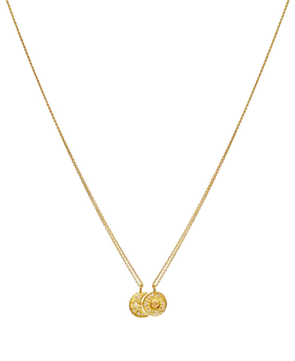 Maanesten Friendship forgyldt halskæde - 2688A