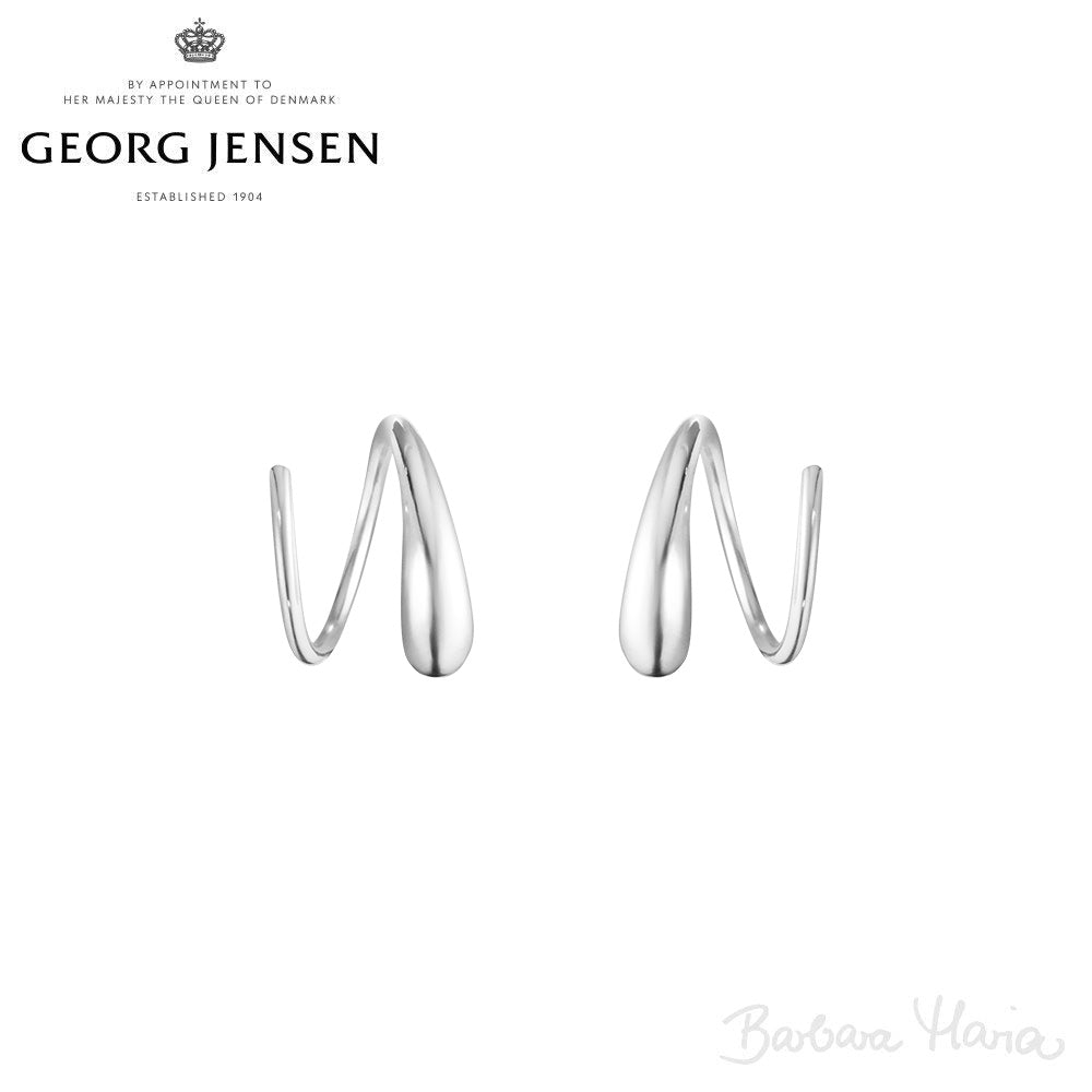 Georg Jensen Mercy Swirl øreringe i sterlingsølv - 10015148