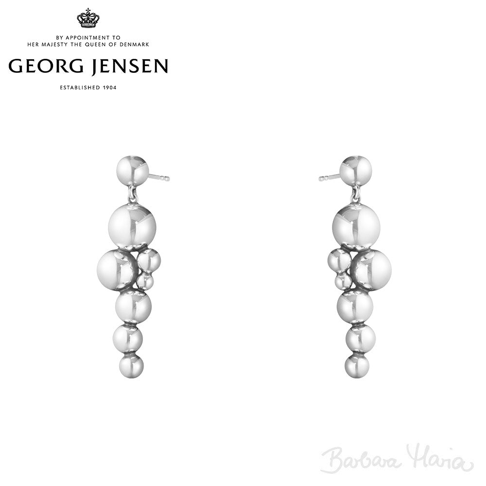 Georg Jensen Moonlight Grapes øreringe sølv - 10019037