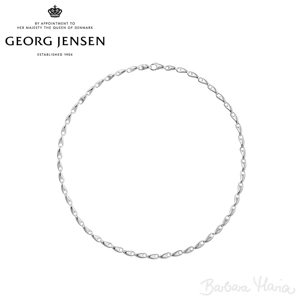 Georg Jensen Reflect Slim halskæde i sterlingsølv, 45 cm - 20001093