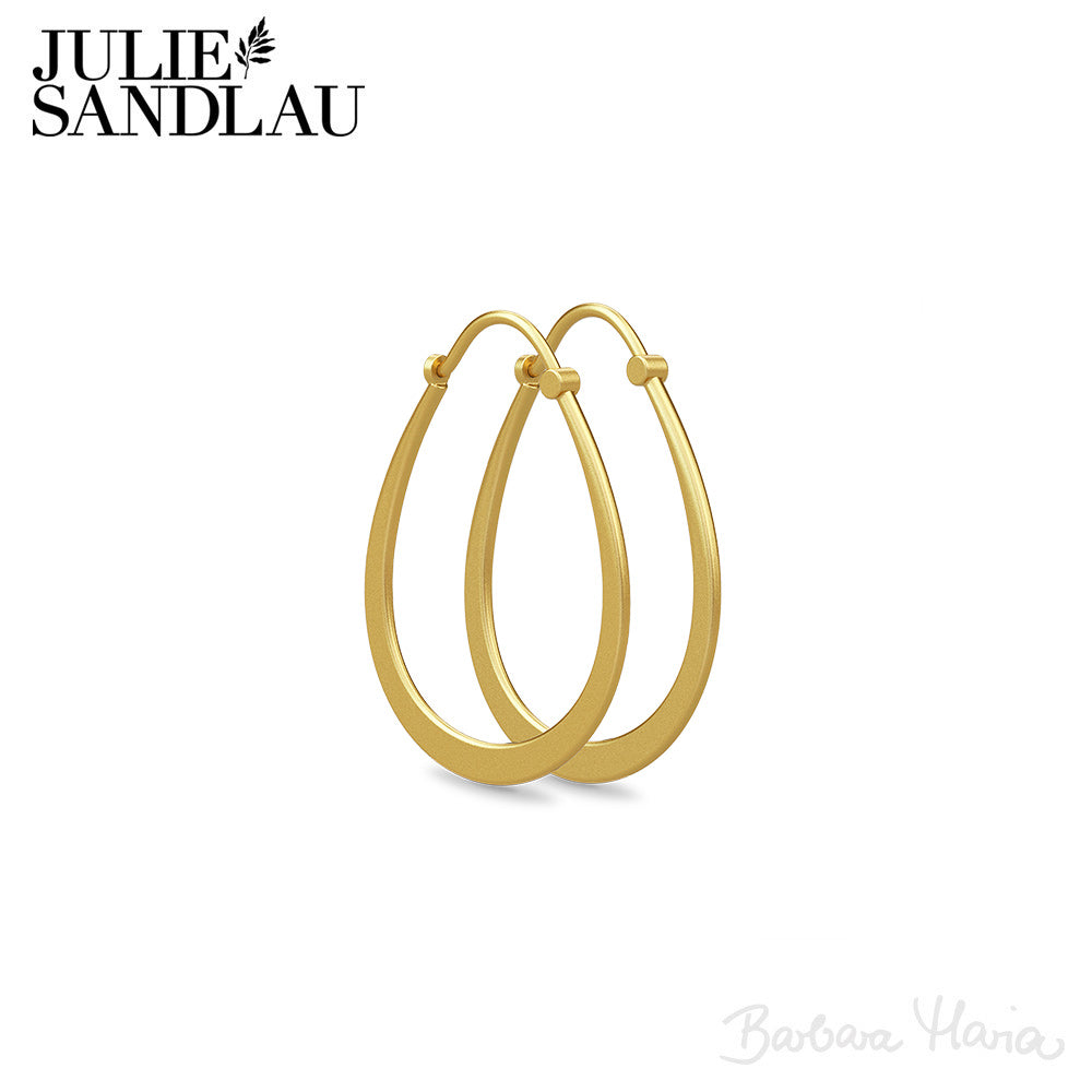 Julie Sandlau Classic Pear hoop - SDM74GD