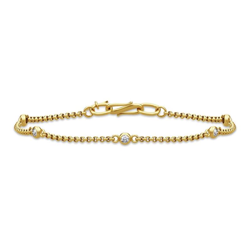 Julie Sandlau Finesse armbånd i forgyldt - BR116GDCZ