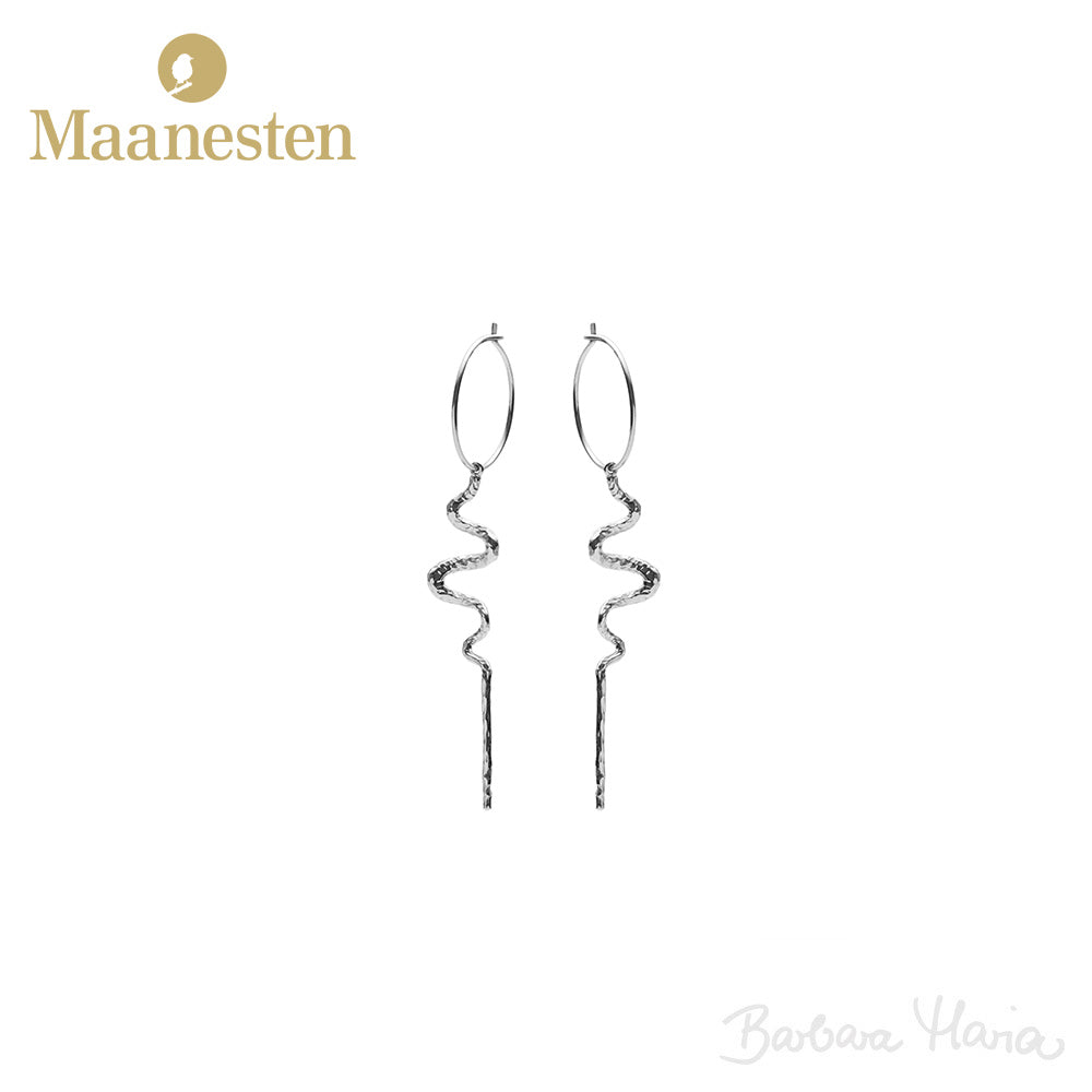 Maanesten Mia ørehængere i sterlingsølv - 9372C