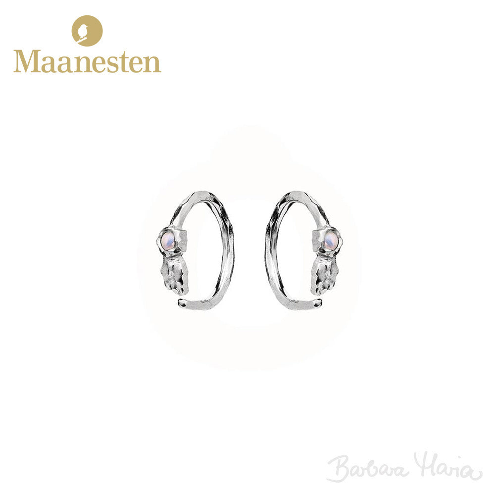 Maanesten Florus øreringe i sterlingsølv - 9659C