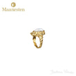Maanesten Gudinde ring i forgyldt sterlingsølv - 35351A
