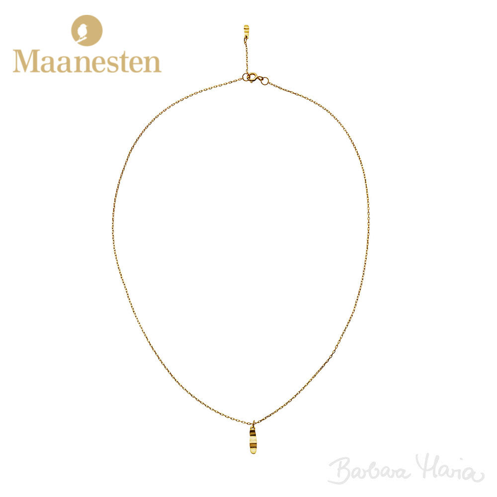 Maanesten Molly halskæde i forgyldt sterlingsølv - 2647A