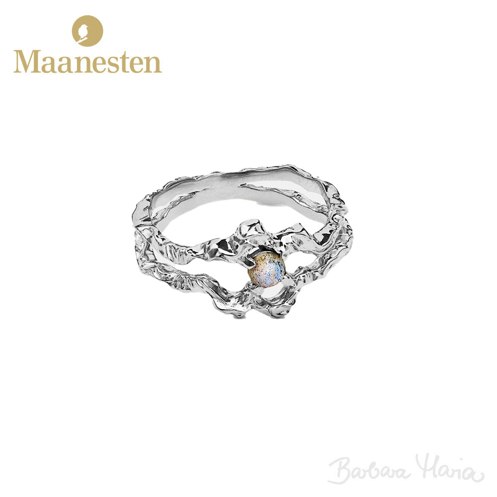 Maanesten Shelly ring i sterlingsølv - 4738C