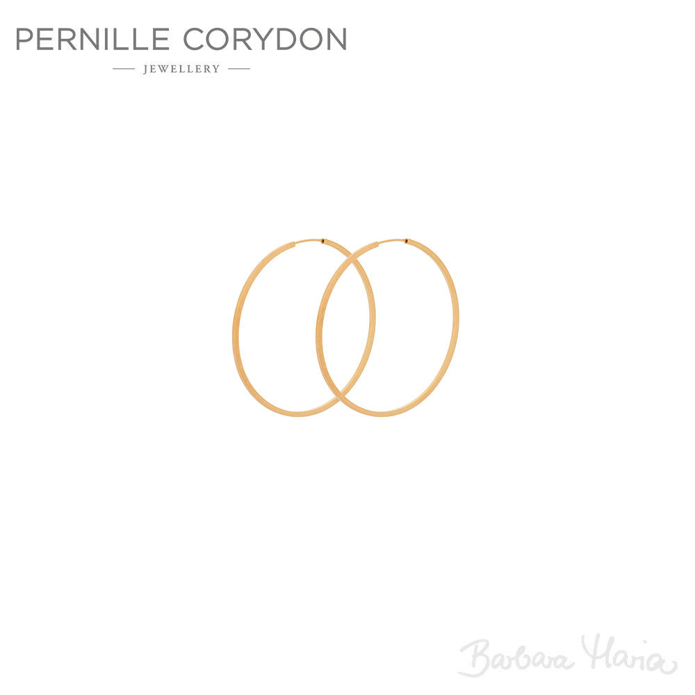 Pernille Corydon små Orbit hoops - e-052-gp små Orbit hoops