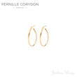 Pernille Corydon Ovale creoler - e-107-gp