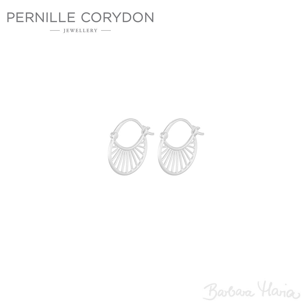 Pernille Corydon e-472-s små Daylight øreringe sølv