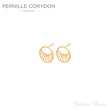 Pernille Corydon e-572-gp Daylight ørestikker forgyldt