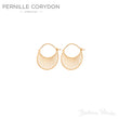 Pernille Corydon e-574-gp Daylight øreringe stor forgyldt