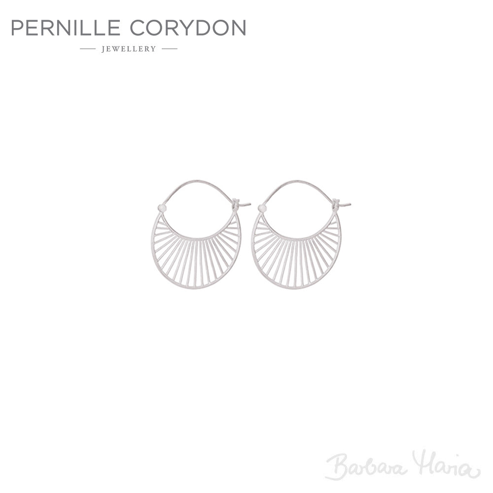 Pernille Corydon Daylight store øreringe i sterlingsølv - e-574-s