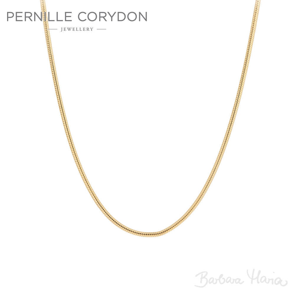 Pernille Corydon n-589-gp Ella halskæde forgyldt