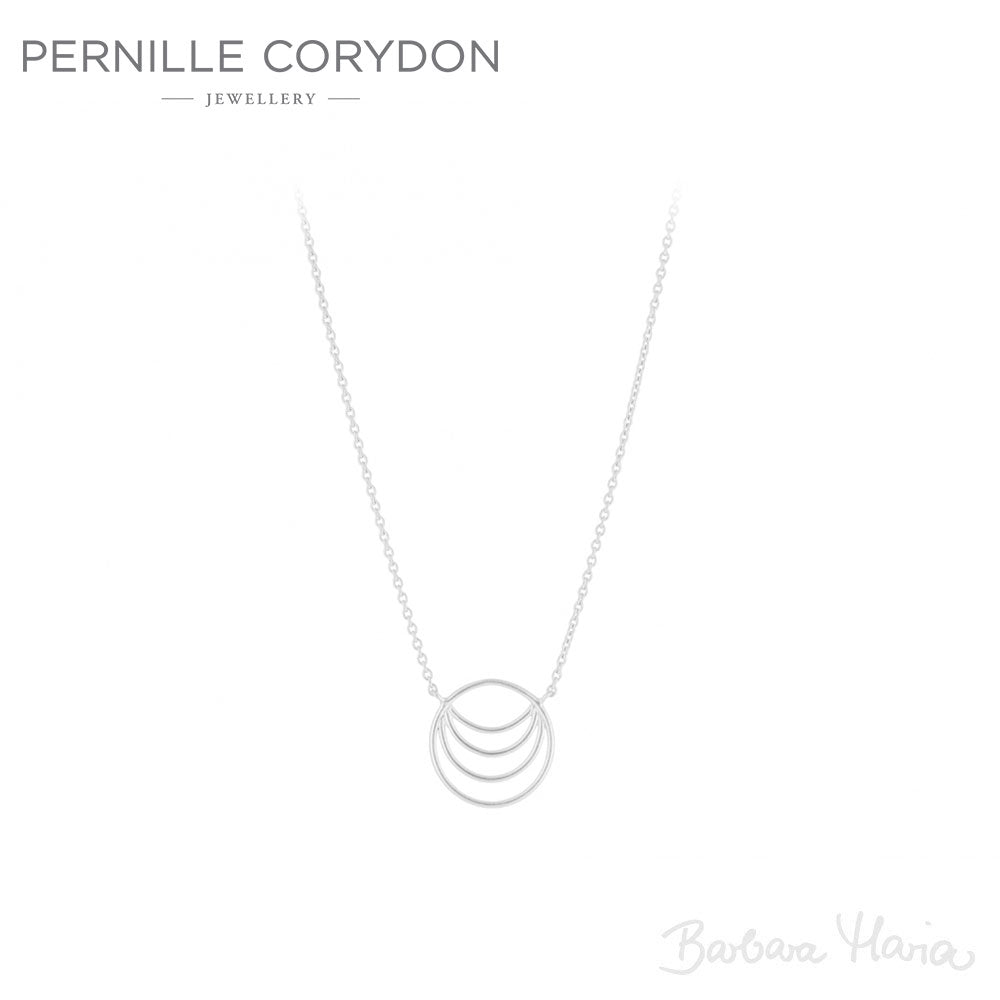 Pernille Corydon Silhouette halskæde i sterlingsølv - n-665-s