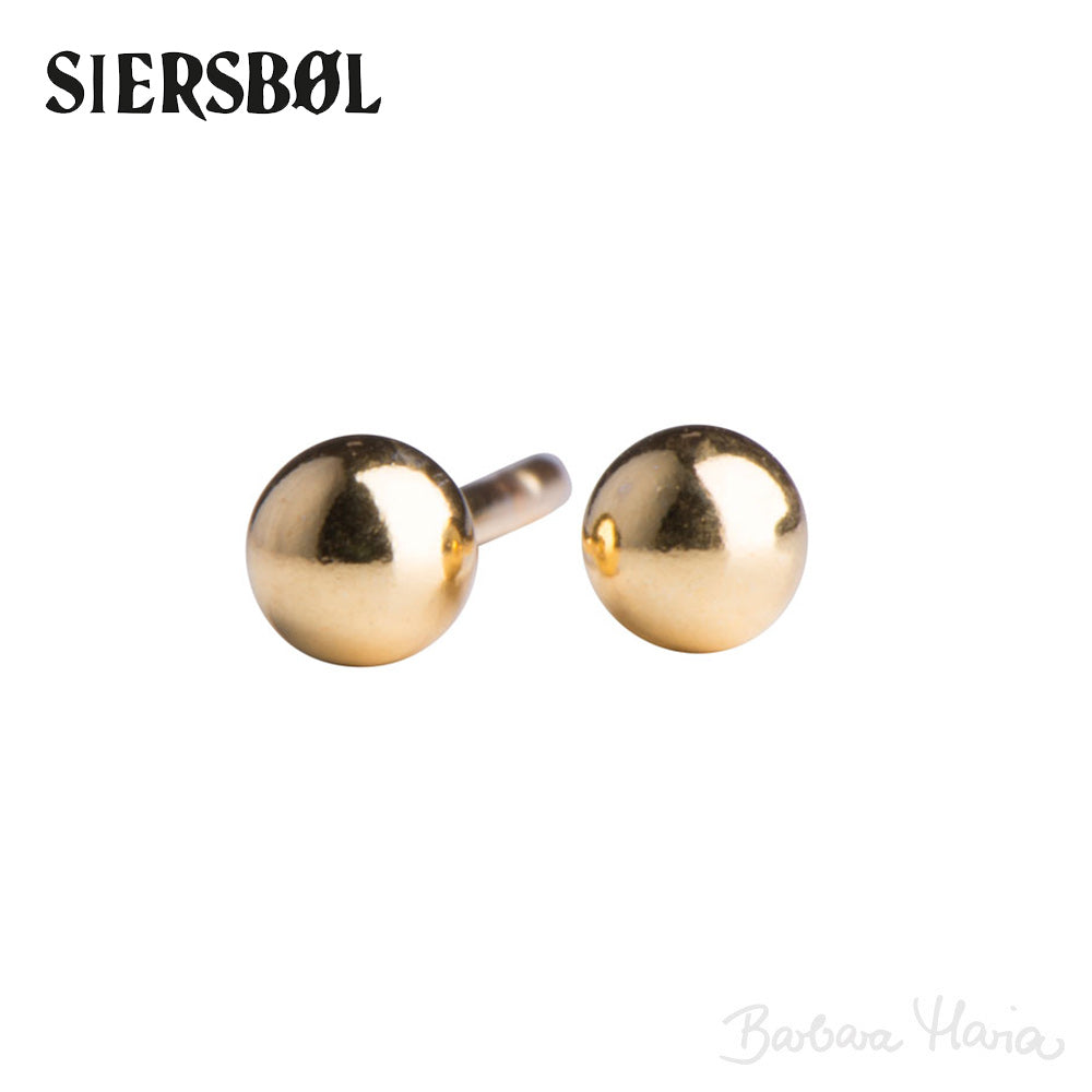 Siersbøl  ørestikker forgyldt sølv - 30252445900