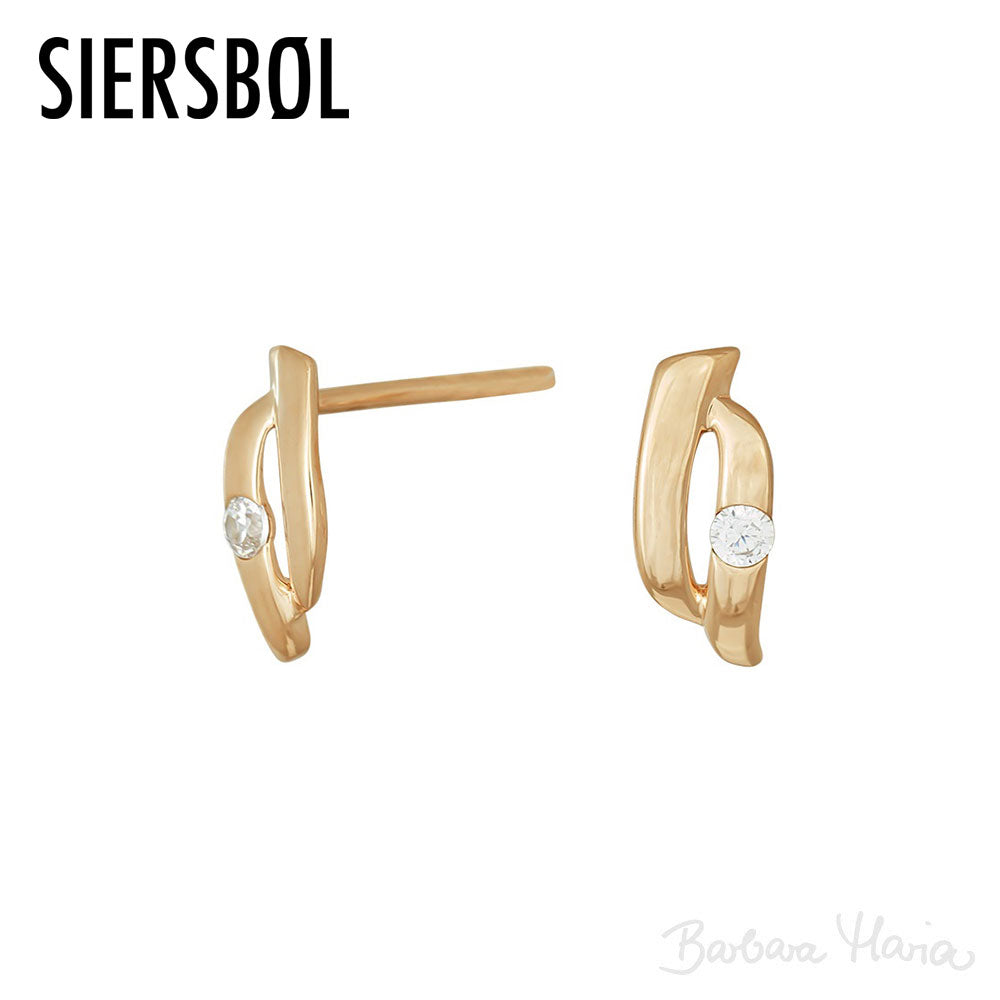 Siersbøl 8kt guld ørestikkere - 355010CZ3