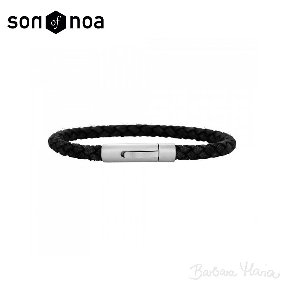 Son of Noa sort kalvelæder armbånd - 897008-black21